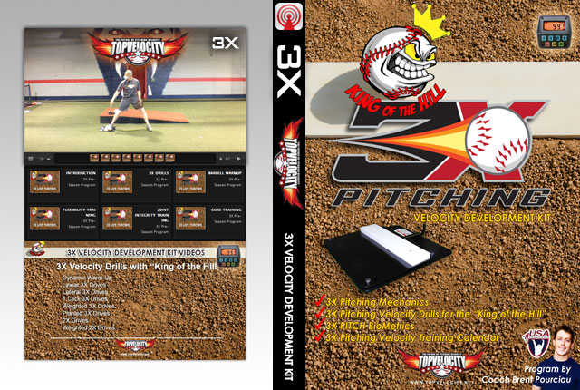 3X Pitching Velocity Development Kit with "King of the Hill"